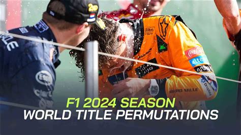 f1 world title winners|F1 2024 title permutations: Can Lando Norris really beat Max.